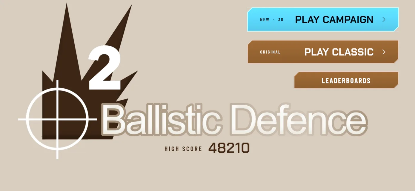 The title screen, with Play Campaign and Play Classic beside the logo